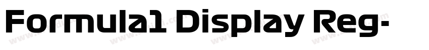 Formula1 Display Reg字体转换